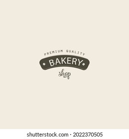 bakery logo vintage black and white vector