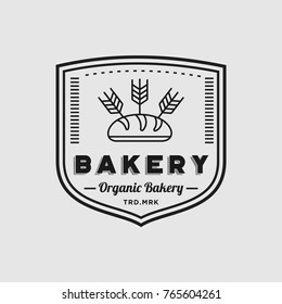 Bakery logo vintage emblem premium quality vector isolated design illustration