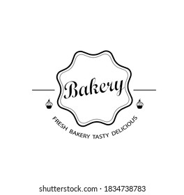 Modelos de panadería y modelos de diseño de insignias ilustraciones vectoriales