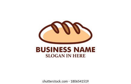 Bakery logos with fresh bread, Vector bakery icon set isolated.