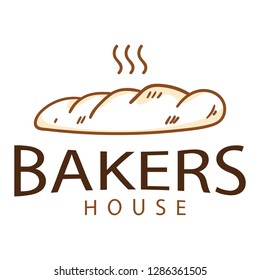 bakery logos, outline logo, simple, great for your project, on vector illustration eps.10