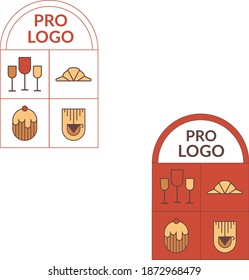 Bakery logos. Bakery typography, logos, badges, labels, icons and items.