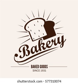 Bakery logotype. Bakery or bred shop vintage design element. Vector Illustration.
