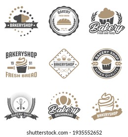 Bakery logotypes set. Retro Bakery labels, logos, badges, icons, objects and elements. Fit to your restaurant or cafe