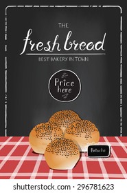 Bakery market chalkboard design.