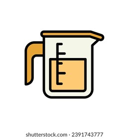 Bakery Measuring Cup Icon Vector Illustration
