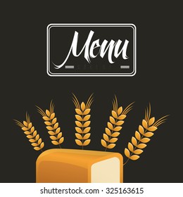bakery menu design, vector illustration eps10 graphic 