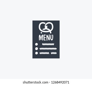 Bakery menu icon isolated on clean background. Bakery menu icon concept drawing icon in modern style. Vector illustration for your web mobile logo app UI design.
