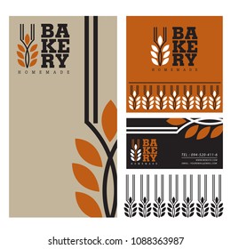  bakery menu template logo vector illustration design