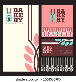  bakery menu template logo vector illustration design