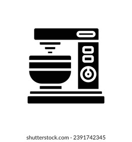 Bakery Mixer Filled Icon Vector Illustration