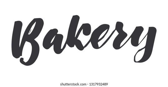 Bakery modern lettering vector sign