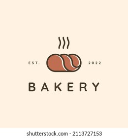 bakery modern line logo vector
