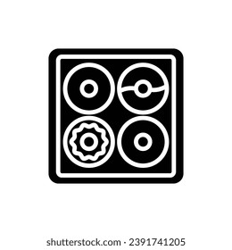 Bakery Mold Filled Icon Vector Illustration