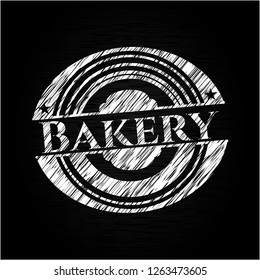 Bakery on blackboard