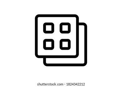 Bakery Outline Icon - Biscuit