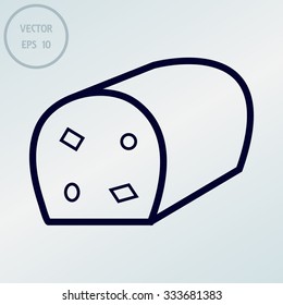 Bakery, pastry icons set - bread 