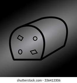 Bakery, pastry icons set - bread 
