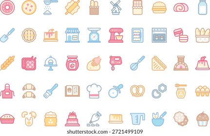 Bakery And Pastry Icons Simple vector icon. Illustration symbol design template for web mobile UI element.