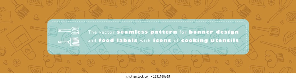 Bakery patterns and baking seamless doodle background for restaurant banner. Outline illustrations. Line bakery icons for logo of cooking class.  Cooking food pattern. Trendy bakehouse emblem.