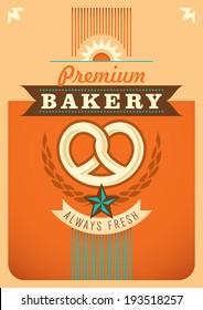 Bakery poster design. Vector illustration.