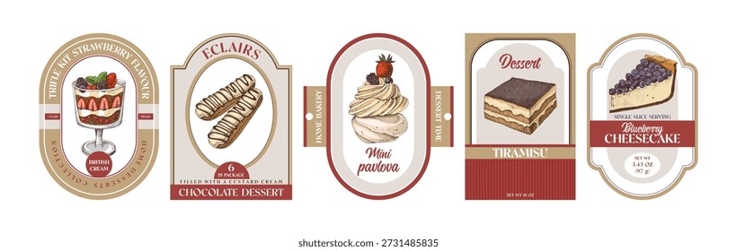 Vector de diseño de etiqueta premium de panadería