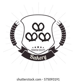 bakery pretzel nutrition vintage background