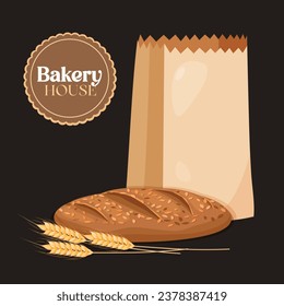 Bakery product with packaging and logo
