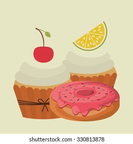 bakery products design, vector illustration eps10 graphic 
