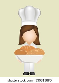 bakery products design, vector illustration eps10 graphic 
