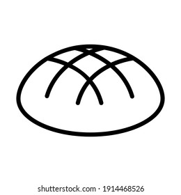 Vector de iconos de productos de panadería. signo de ilustración de bake. símbolo de pan.