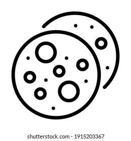 Vector de iconos de productos de panadería. signo de ilustración de bake. símbolo de pastel.