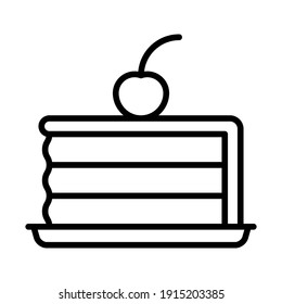 Bakery products icon vector. bake illustration sign. cake symbol.