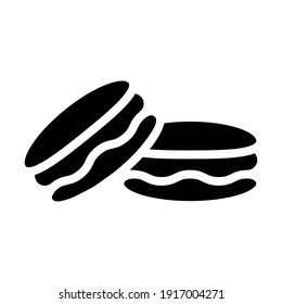 Bäckereiprodukte sind Symbol, Vektorgrafik. Backgrafik-Schild. Kuchensymbol.