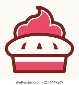 Bakery products icon vector. bake illustration sign. cake symbol. Can be used for websile and mobile device.