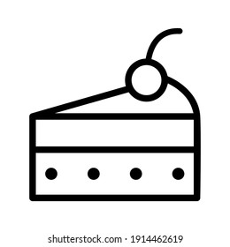 Bakery products icon vector set. bake illustration sign collection. cake symbol.