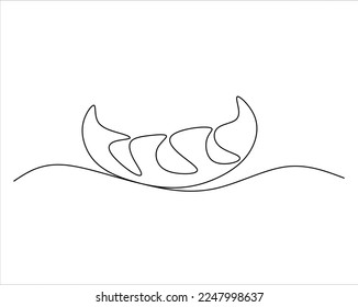 Bakery products line art drawing style. Black line sketch on white background. Vector illustration