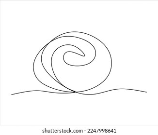 Bakery products line art drawing style. Black line sketch on white background. Vector illustration