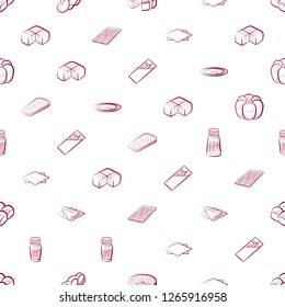 Bakery products and Table setting set. Background for printing, design, web. Usable as icons. Seamless. Color.