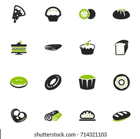 Bakery products vector icons for user interface design