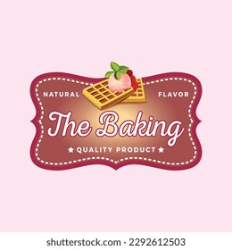 the bakery quality products vintage vector logo