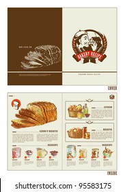 Bakery Recipe Booklet Design Template