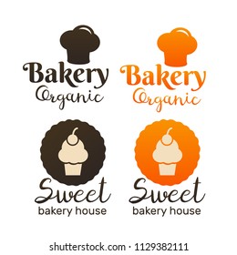 Bakery retro labels. Bakery and bread shop logos