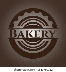 Bakery retro wood emblem. Vector Illustration.