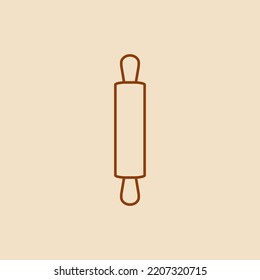 Bakery Rolling Pin Outline Icon Stock Vector (Royalty Free) 2207320715