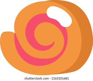 Rollos de panadería, ilustración, vector sobre un fondo blanco.