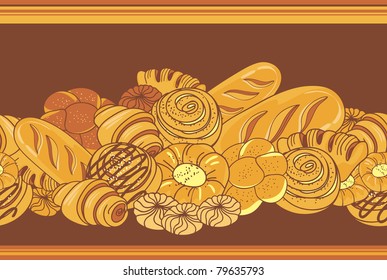 Bakery seamless frame