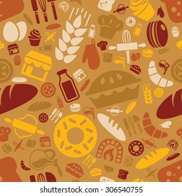 bakery seamless pattern