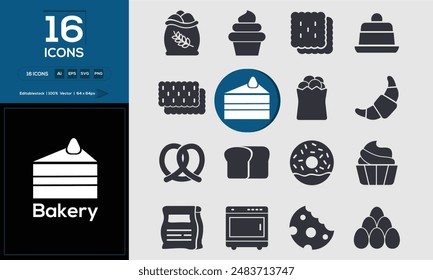 Bakery Set of high-quality icons that are suitable for Bakery. And change your next projects with minimalist icon design, perfect for websites, mobile apps, books, social media