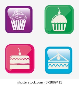 bakery set icons design, vector illustration eps10 graphic 